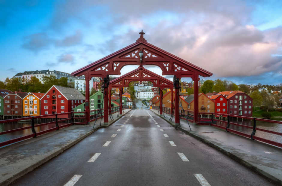 Trondheim Old Town (Bakklandet), Trondheim, Norway